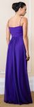 Wrap Style Ruched Long Formal Evening Bridesmaid Dress back